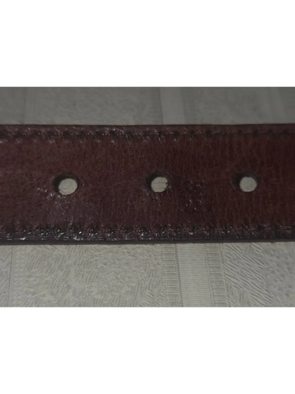 Vtg POLO Ralph Lauren Braided Brown Leather Belt England Brass Buckle Mens 36